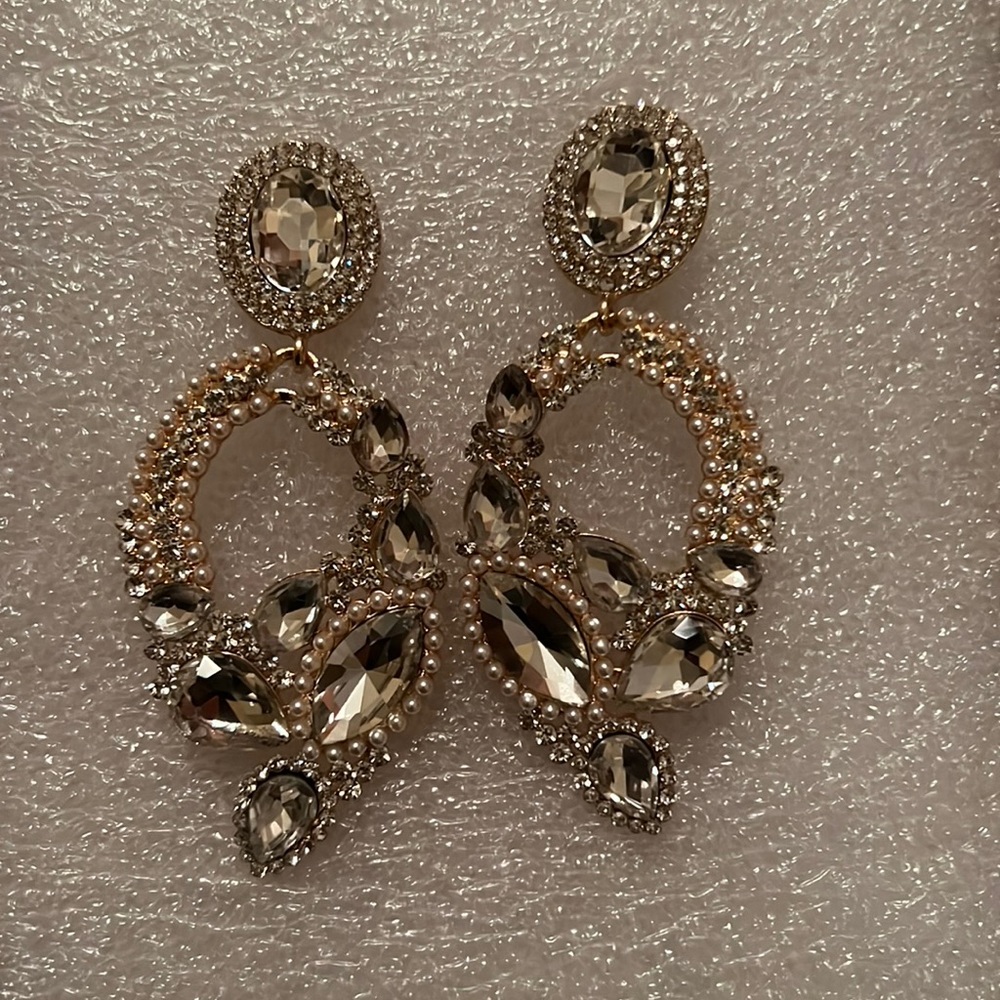 Crystal Dangle Drop Earrings
